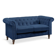 Load image into Gallery viewer, Chesley Velvet 2 Seater Sofa - Navy Blue