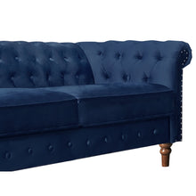 Load image into Gallery viewer, Chesley Velvet 3 Seater Sofa - Navy Blue