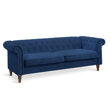 Load image into Gallery viewer, Chesley Velvet 3 Seater Sofa - Navy Blue