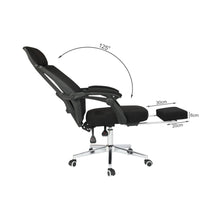 Load image into Gallery viewer, Melissa Office Chair with Footrest - Black