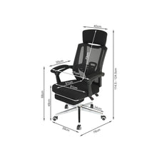 Load image into Gallery viewer, Melissa Office Chair with Footrest - Black