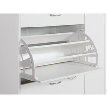 Load image into Gallery viewer, Horotea 4 Drawer Shoe Cabinet Storage Rack - White