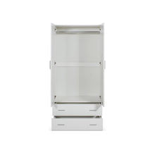 Load image into Gallery viewer, Bram 2 Door Wardrobe with 2 Drawers - White