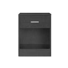 Load image into Gallery viewer, Clayton Bedside Table with Drawer - Black