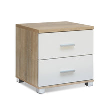 Load image into Gallery viewer, Bram Bedside Table - Oak + White