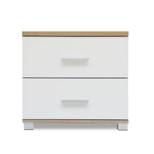 Load image into Gallery viewer, Bram Bedside Table - Oak + White