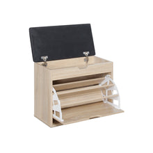 Load image into Gallery viewer, Hawea Wooden Shoe Rack 3 Layer - Oak
