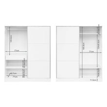Load image into Gallery viewer, Tonto 160cm Wardrobe With Sliding Doors - White