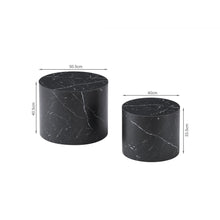 Load image into Gallery viewer, Leslie Round Side Table - Set of 2 - Black