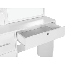 Load image into Gallery viewer, Carnation Dressing Table with Drawers Set 2pcs - White