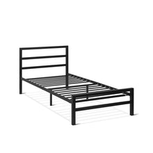 Load image into Gallery viewer, Dowe Single Metal Bed Frame - Black