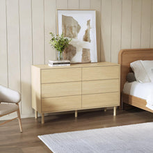 Load image into Gallery viewer, Custer 6 Drawers Lowboy - Oak