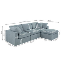 Load image into Gallery viewer, Bishopston Duck Feather Filled Modular Sofa - Grey