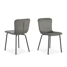 Load image into Gallery viewer, Darius Velvet Dining Chairs - Set of 4 - Dark Grey