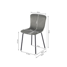 Load image into Gallery viewer, Darius Velvet Dining Chairs - Set of 4 - Dark Grey
