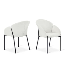 Load image into Gallery viewer, Bellamy Bouclé Dining Chairs - Set of 2 - Off White