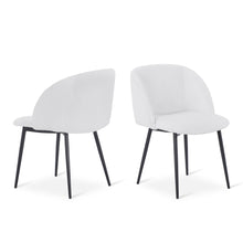 Load image into Gallery viewer, Merryn Boucle Dining Chairs - Set of 2 - White