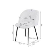 Load image into Gallery viewer, Merryn Boucle Dining Chairs - Set of 2 - White