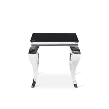 Load image into Gallery viewer, Alba Tempered Glass Side Table - Black