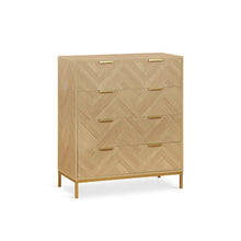 Load image into Gallery viewer, Mesa 4 Drawers Tallboy - Natural