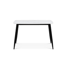 Load image into Gallery viewer, Adley Matt Ceramic Dining Table 120 x 69.5cm - White + Black