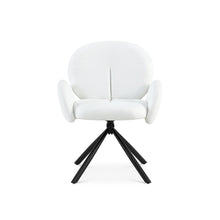 Load image into Gallery viewer, Avery Swivel Fabric Dining Chair - Set of 2 - White