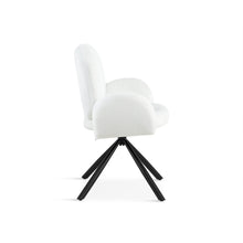 Load image into Gallery viewer, Avery Swivel Fabric Dining Chair - Set of 2 - White