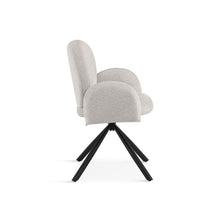 Load image into Gallery viewer, Avery Swivel Fabric Dining Chair - Set Of 2 - Grey