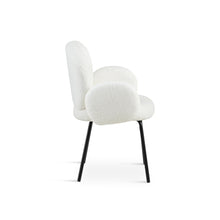 Load image into Gallery viewer, Lennon Boucle Dining Chair - Set of 2 - White