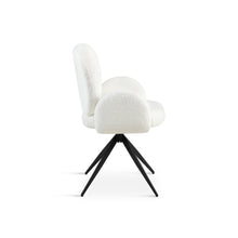 Load image into Gallery viewer, Marlowe Swivel Boucle  Dining Chair - Set of 2 - White