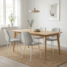 Load image into Gallery viewer, River Fabric Dining Chair - Set of 4 - Light Grey