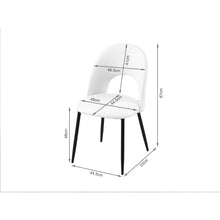 Load image into Gallery viewer, Zuri PU Leather Dining Chair - Set of 4 - White