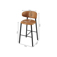 Load image into Gallery viewer, Lark Fabric Bar Stool - Set of 2 - Camel