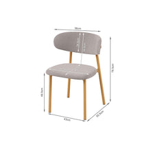 Load image into Gallery viewer, Sam Fabric Dining Chair - Set of 4 - Dark Grey