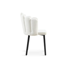 Load image into Gallery viewer, Urban Petal-shaped Upholstered Dining Chair - Set of 2 - Beige