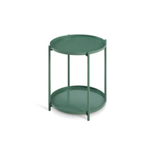 Load image into Gallery viewer, Zen Round Coffee Table with Shelf - Green