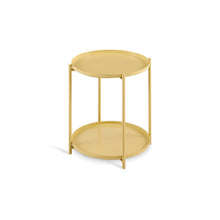 Load image into Gallery viewer, Zen Round Coffee Table with Shelf - Yellow