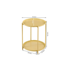 Load image into Gallery viewer, Zen Round Coffee Table with Shelf - Yellow