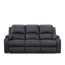 Load image into Gallery viewer, Marton Electric 3 Seater Recliner Sofa - Black