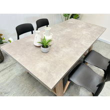 Load image into Gallery viewer, Tommie 1.8M Rectangular Dining Table - Cement + Oak