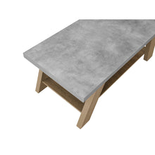 Load image into Gallery viewer, Tommie Rectangular Coffee Table - Cement + Oak