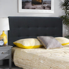 Load image into Gallery viewer, Susan Double Fabric Upholstered Headboard - Black