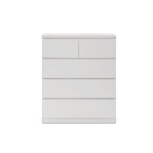 Load image into Gallery viewer, Tongass Wooden Tallboy 5 Drawers - White