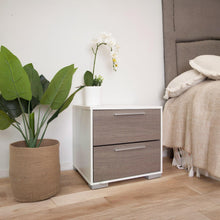 Load image into Gallery viewer, Waipoua Bedside Table Nightstand - GREY OAK