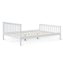 Load image into Gallery viewer, Andes double wooden bed frame - white