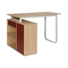 Load image into Gallery viewer, Yates 120cm Computer Desk with Left Cabinet - Oak
