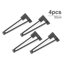 Load image into Gallery viewer, 30cm Hairpin Table Leg 2 Rod Steel Metal - Set of 4