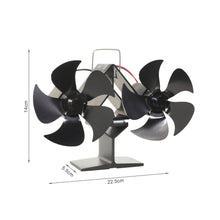 Load image into Gallery viewer, Heat Powered Stove Fan 10 Blades
