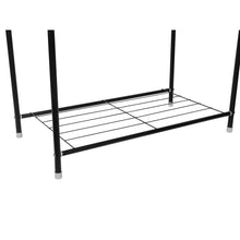 Load image into Gallery viewer, Clothing Garment Rack with Shelves - Black
