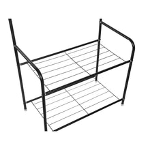 Load image into Gallery viewer, Clothing Garment Rack with Shelves - Black